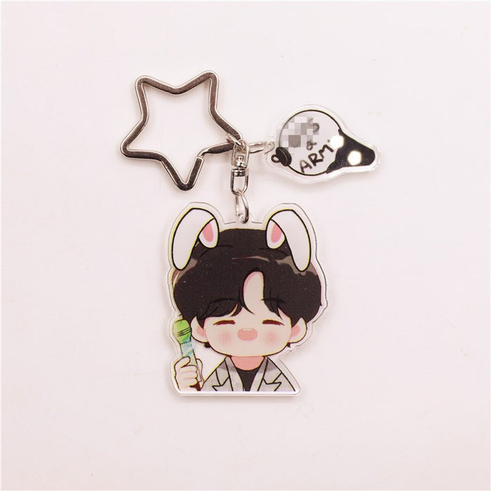 Wholesale Cartoon Acrylic Keychain JDC-KC-HanTian019