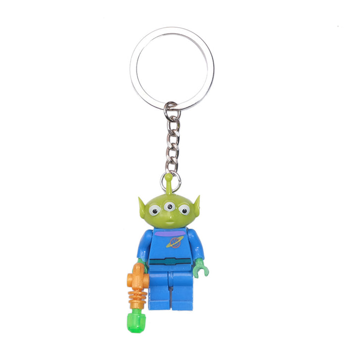 Wholesale of Cute Building Block Plastic Keychains JDC-KC-QMou022