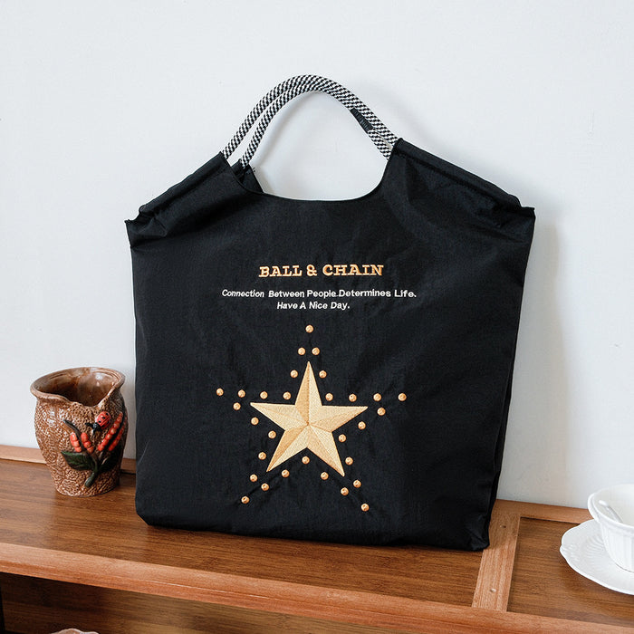 Wholesale Canvas bag embroidery shopping bag tote bag large capacity bag women' s handbag crossbody bag