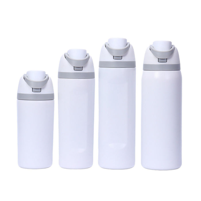 Wholesale Cartoon fruit cup stainless steel thermos cup large capacity portable double drinking cup outdoor sports kettle