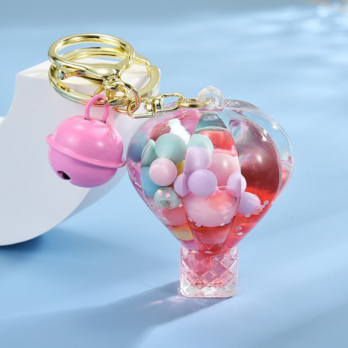 Wholesale Cute Beaded Sand Bottle Keychain