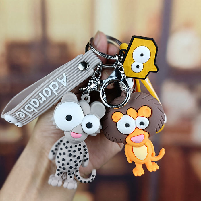 Wholesale Cute and quirky big-eyed animal keychains