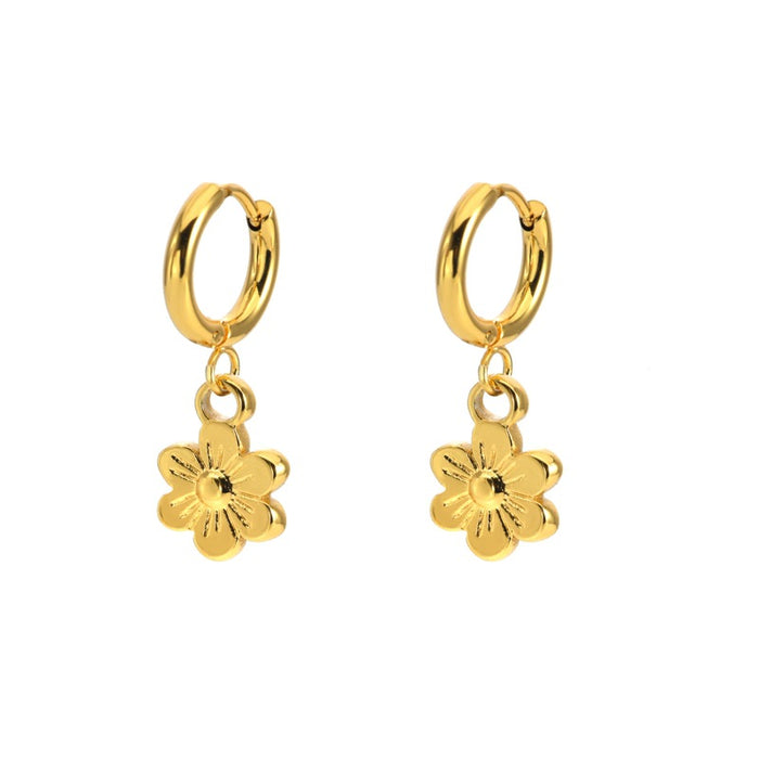 Wholesale Exaggerated stainless steel earrings with a light luxury and high-end design, niche women's earrings
