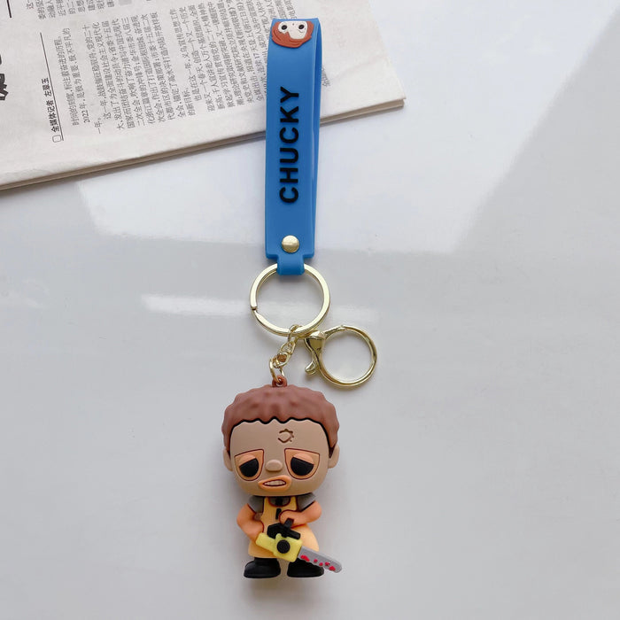 Wholesale Halloween cartoon doll silicone keychain JDC-KC-JuShu043