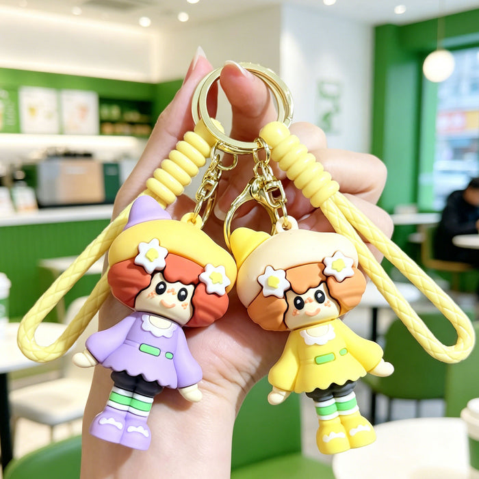 Wholesale Silicone PVC Plush Keychain Chic Decorative Car Key Accessory for Students Perfect Gift