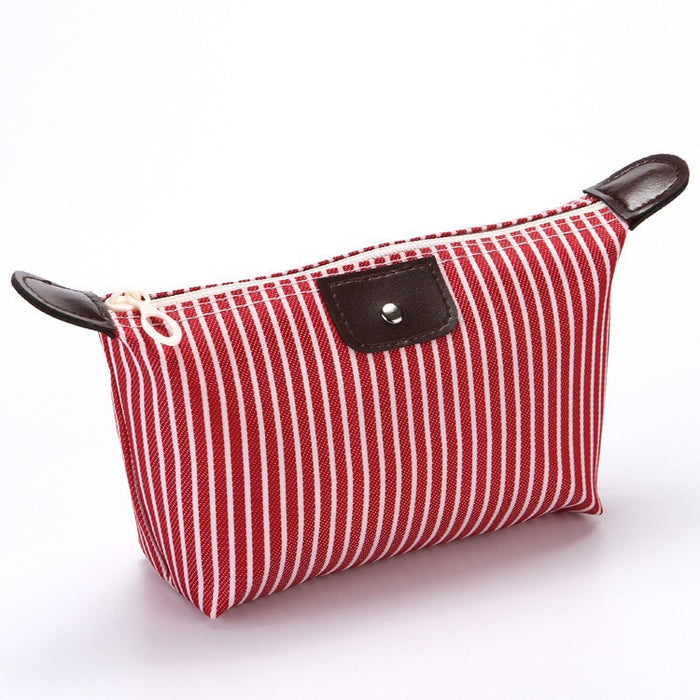 Wholesale Striped Dumpling Cosmetic Bag Dumpling Bag Folding JDC-CB-Xiangz002