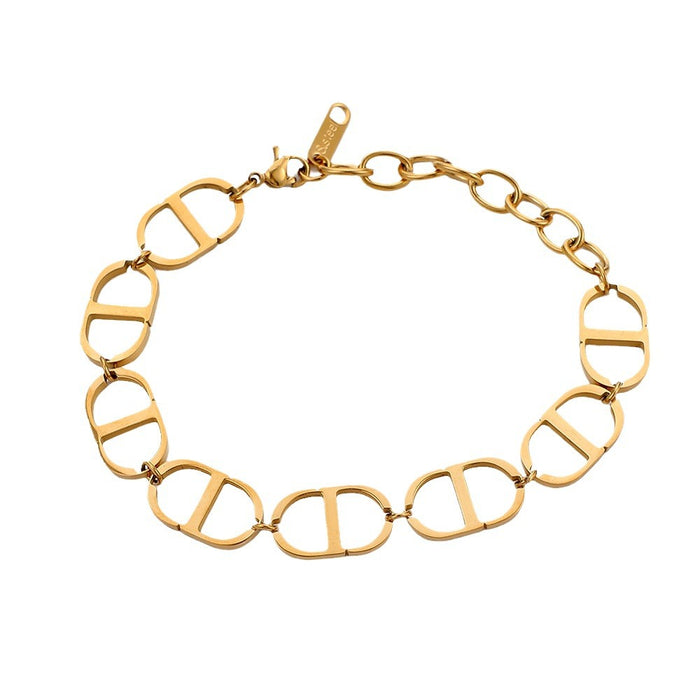 Wholesale Fashionable hot selling design sense, simple and versatile splicing letters