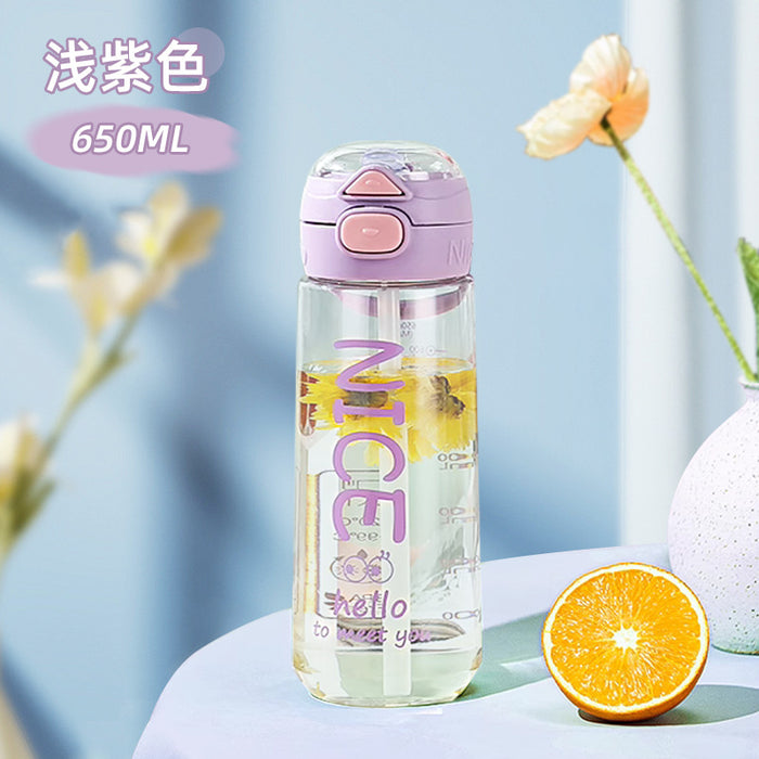 Wholesale  straw water cup  plastic cup