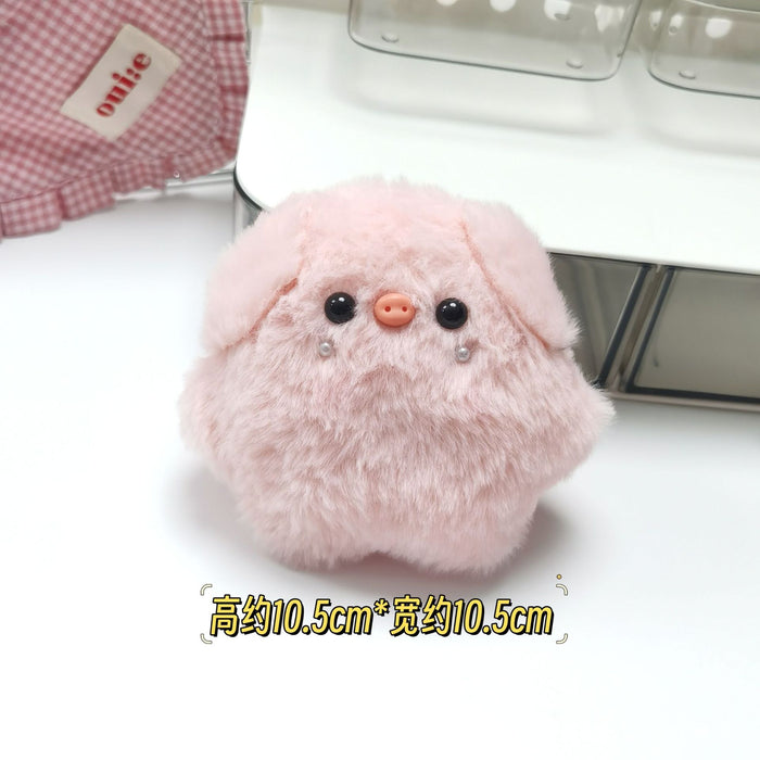 Wholesale Glasses pig cartoon bib pig plush pendant skirt pig doll key chain pendant toy pendant batch