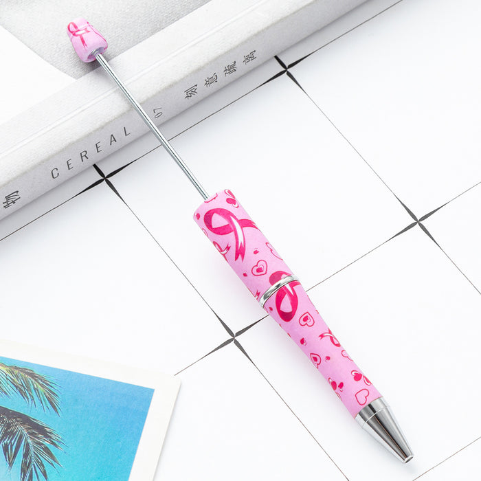 Wholesale DIY Beadable Pens Cow Print Leopard Print Christmas Plastic Pen DIY for Beaded JDC-PN-HuaH006