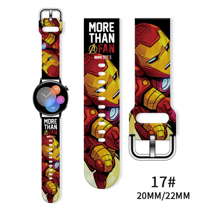 Wholesale Printed Silicone Watch Strap Wrist Strap JDC-WD-NuoQi065