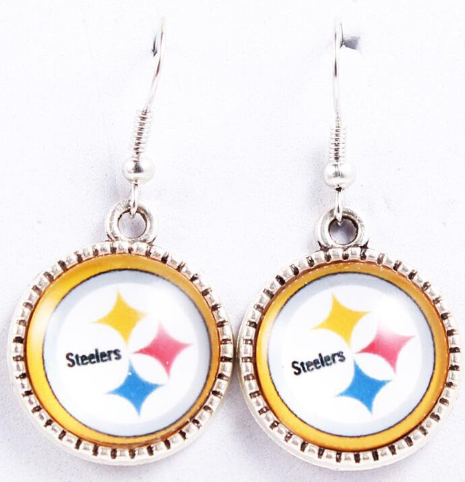 Wholesale Football team earrings jewelry cowboy pirate steel