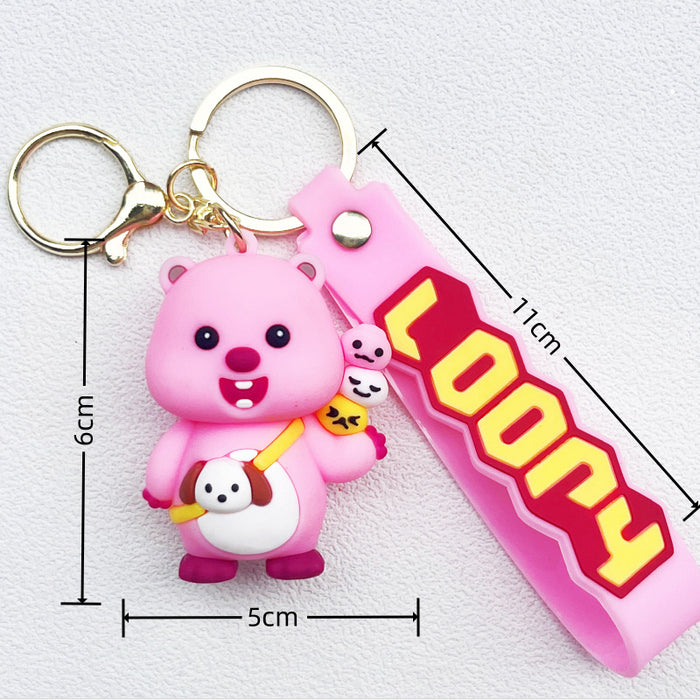 Wholesale PVC Cartoon Doll Keychain JDC-KC-WuYi281