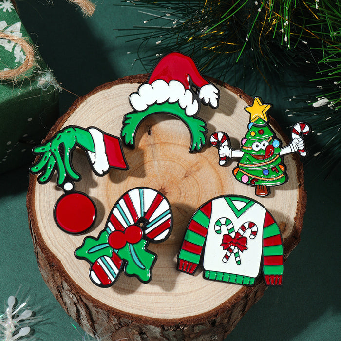 Wholesale Christmas Series Cartoon Brooch Christmas