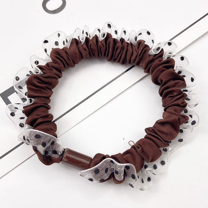 Wholesale  polka dot scrunchies Hair Scrunchies