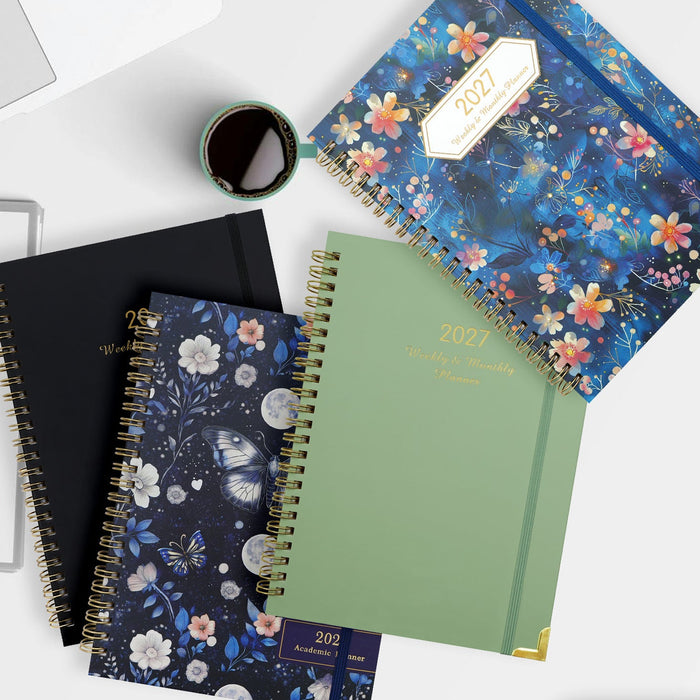 Wholesale Creative Butterfly Design Spiral Planner Notebook A5 Coated Paper Cover