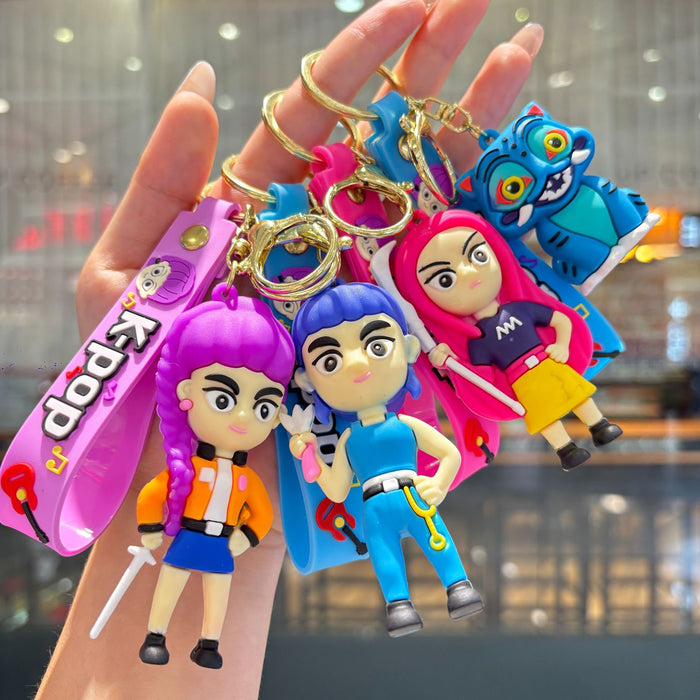 Wholesale KPOP  small PVC pendant keychain