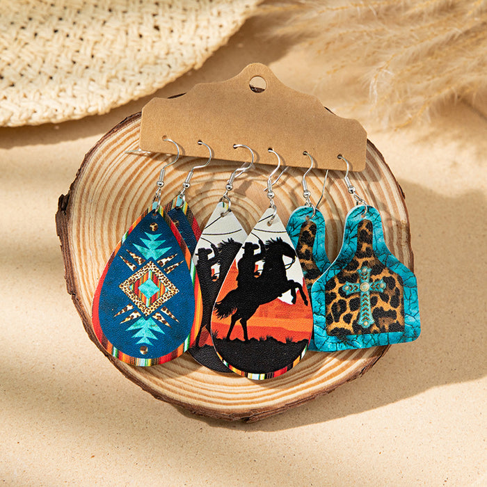 Wholesale Vintage turquoise design earring set