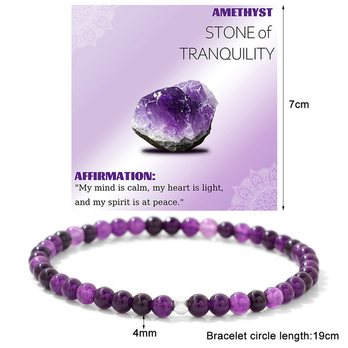 Wholesale 4mm stone bead bracelet with color retaining silver beads tiger' s eye and volcanic stone beads