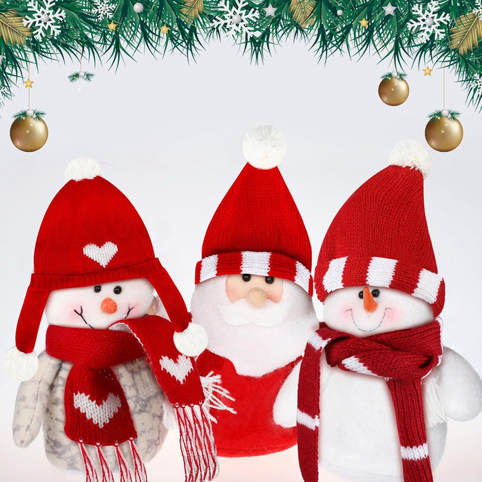 Wholesale Doll clothes Christmas mini snowman hat and f