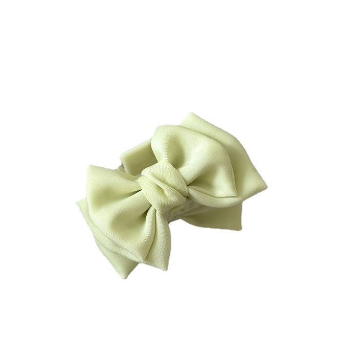 Wholesale Satin Bow Hair Accessories Grab Clip Head Shark Clip Hairpin Headwear