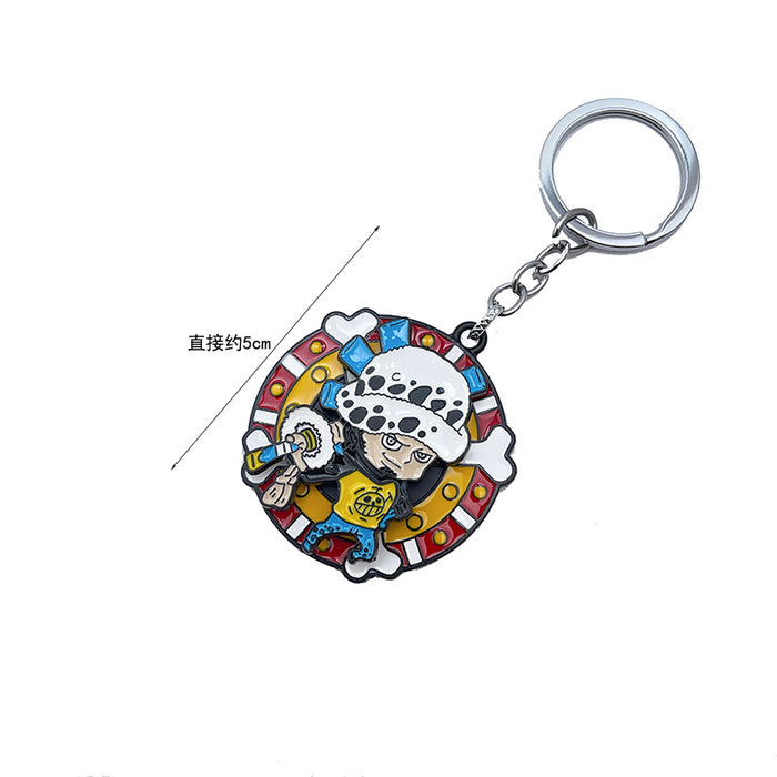 Wholesale Anime Merchandise Keychain Metal Rotating Pendant