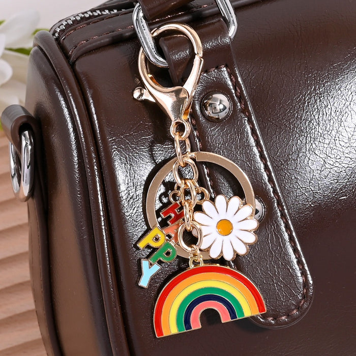 Wholesale Alloy keychain cartoon cute bag key pendant gift keychain