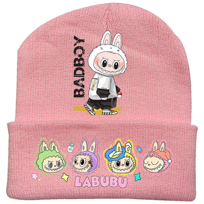 Wholesale   knitted hat autumn and winter new wool hat adult outdoor warm hat cross-border cartoon cold hat