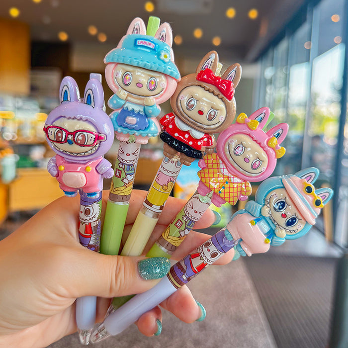 Wholesale Three-Dimensional Funny Press Gel Pen High-Looking Student Exam Quick-Drying Soft Grip Ballpoint Pen