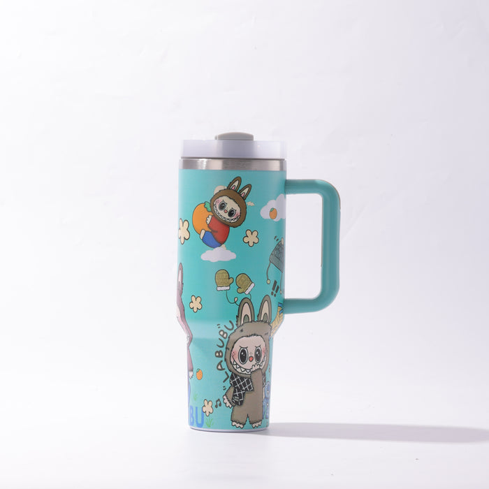 Wholesale 40oz Stainless Steel Tumbler with Handle and Straw Chic Drinkware MOQ≥2