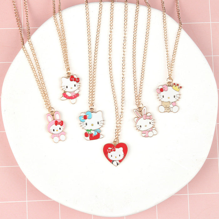 Wholesale Children Cartoon Alloy Pendant Necklace JDC-NE-FuYu008