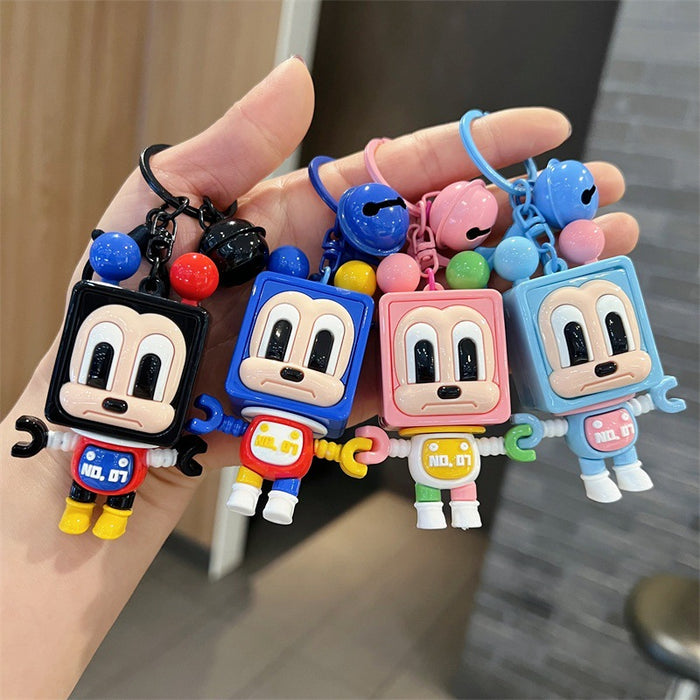 Wholesale Cute PVC blocky keychains for men and women