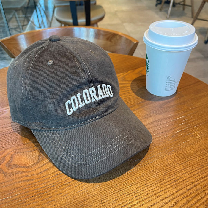 Wholesale Baseball cap embroidered versatile letter duckbill cap