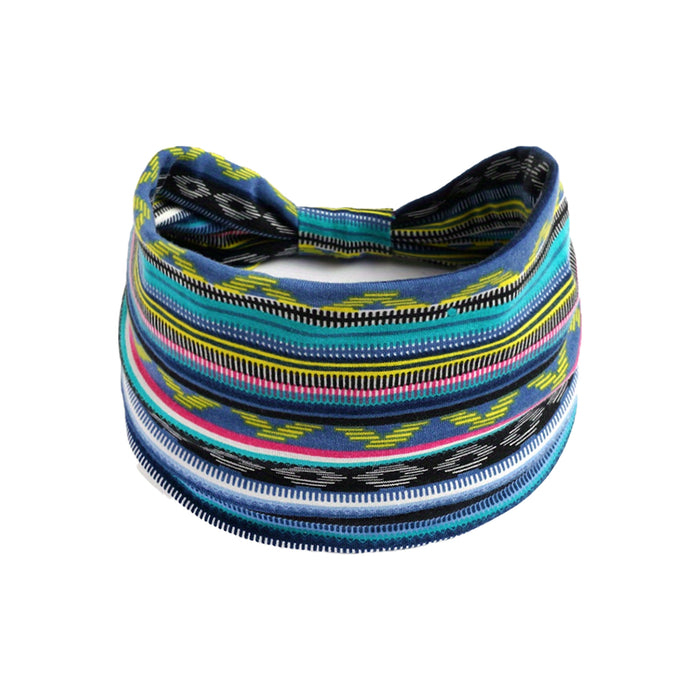 Wholesale Printed Cotton Headband Bohemian Hair Accessories Cashew Yoga Sports Headband Antiperspirant Sweat Absorbent Headband