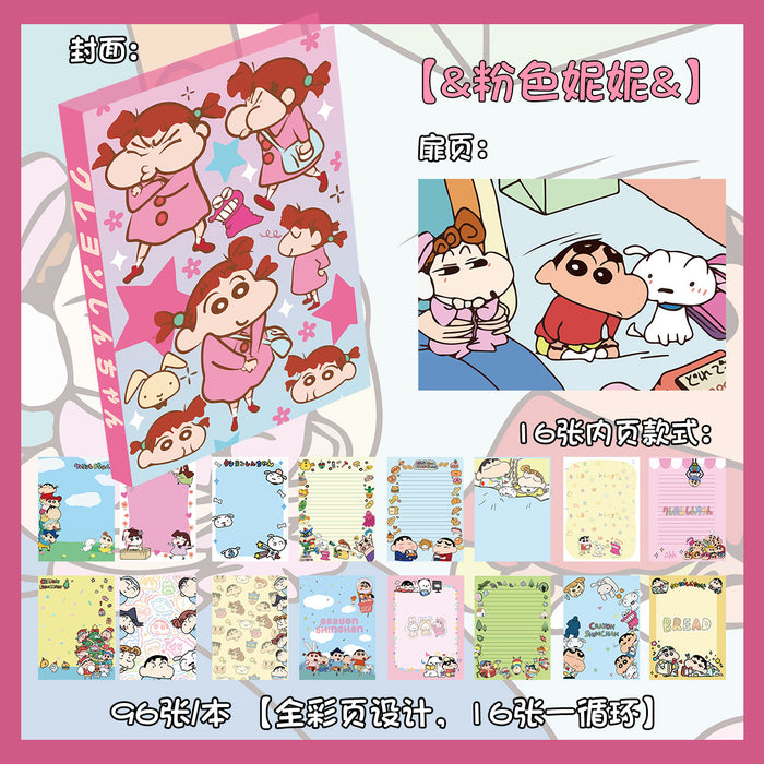Wholesale 5pcs Cartoon Hand Ledger Cute Animation Journal Color Page Notepad