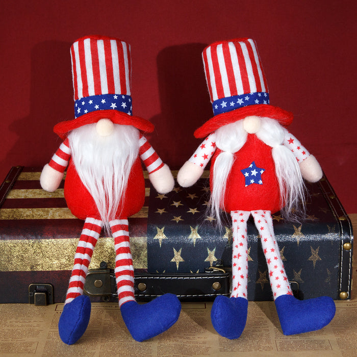 Wholesale New National Day Long Leg Elderly Doll Festival Decoration