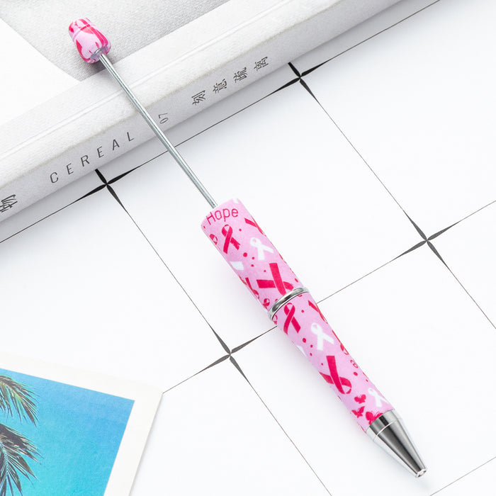 Wholesale DIY Beadable Pens Cow Print Leopard Print Christmas Plastic Pen DIY for Beaded JDC-PN-HuaH006