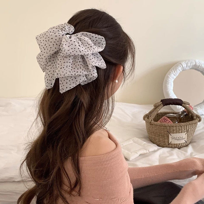 Wholesale Bow Grab Clip Elegant Fashion Chiffon Half Grab Hair Accessories Women's Hairpin Clip