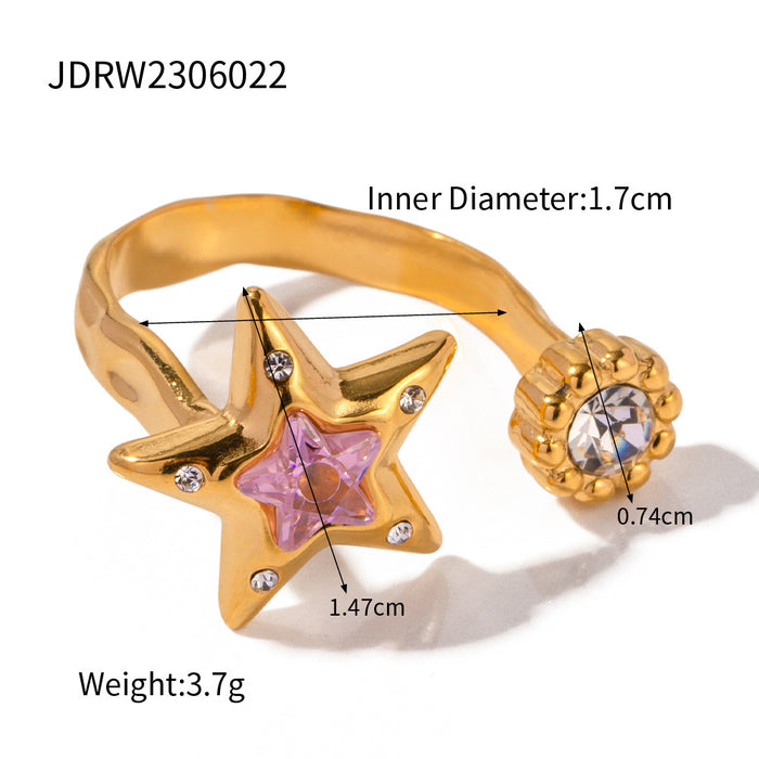 Wholesale Retro Titanium Steel Open Ring