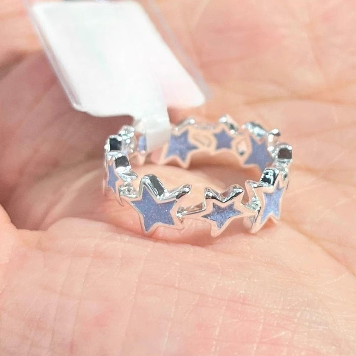 Wholesale Star ring  niche design  adjustable cold style  ring