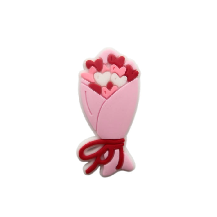 Wholesale Love Hole Shoes Flower Shoes Buckle DIY Removable Decorative Accessories Wholesale PVC Soft Rubber