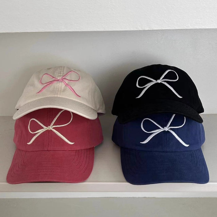 Wholesale Bow Embroidered Baseball Caps JDC-FH-DaBo001