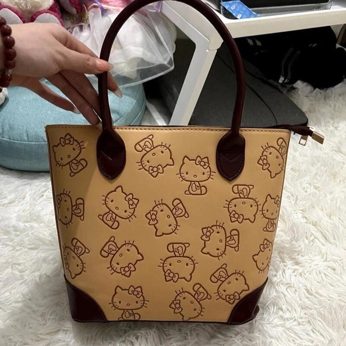 Wholesale Cartoon Cute PU Stitching Handbag JDC-HB-DRS007