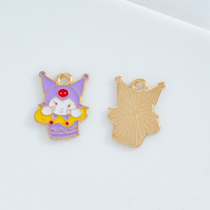 Wholesale 10 PCS DIY Alloy Oil-Drip Cartoon Necklace Pendant