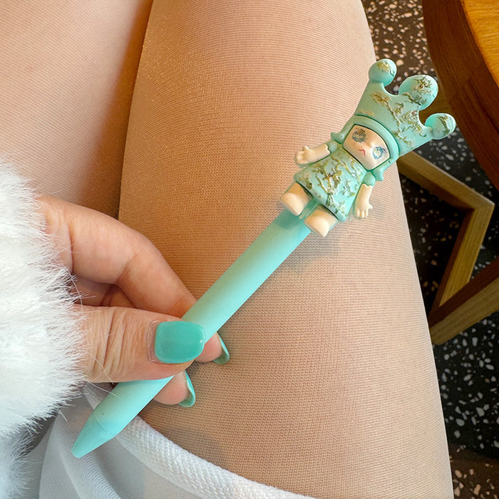 Wholesale Cute King Sweet Girl Heart Student Doll Gel Pen Korean Style Cute pen