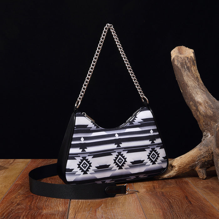 Wholesale Aztec Bohemian style one-shoulder crossbody handbag for women