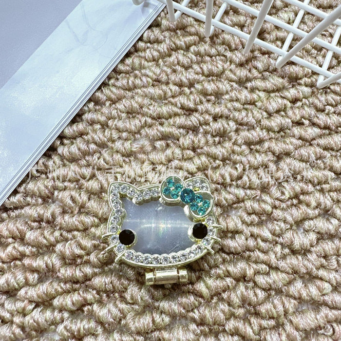 Wholesale Cartoon cat mirror rotatable phone stand