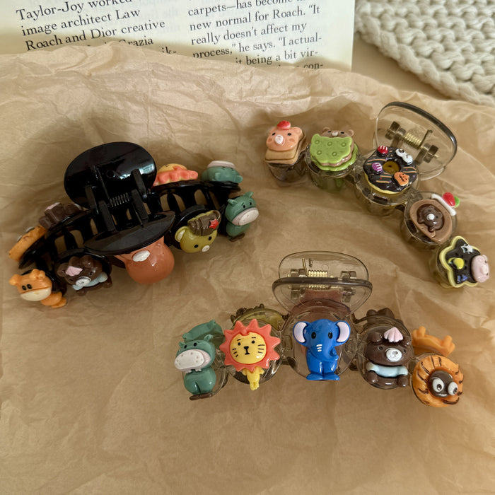 Wholesale Cute Animal Large Grab Hair Clips