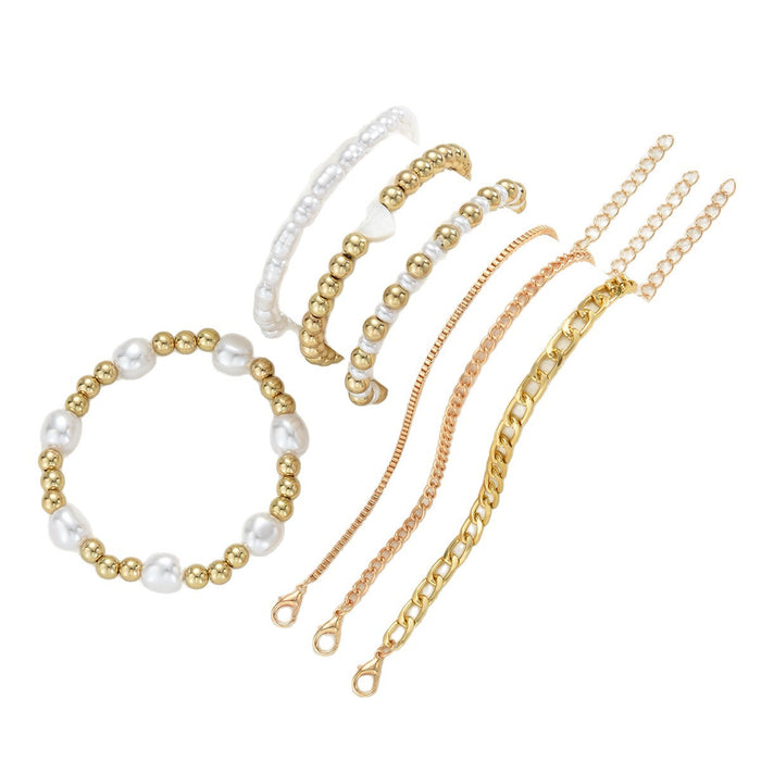 Wholesale Heart-shaped Pearl Beaded Bracelet