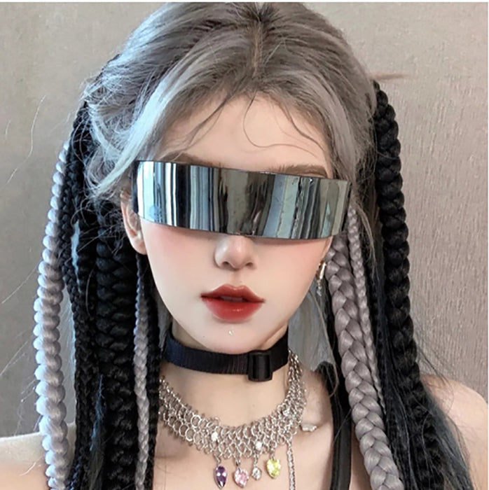 Wholesale Cyberpunk Futuristic All-in-One Sunglasses Cyber  Didi-disco Sunglasses